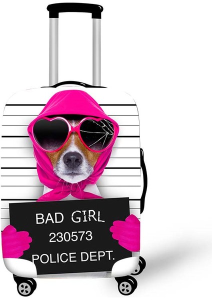 PXTDOG10 Stili L Beden Fransız Bulldog Bavulu Koruyucu Kılıf Seyahat Aksesuarları Inch Boston Terrier Bavul Kılıfı (Yurt Dışından)