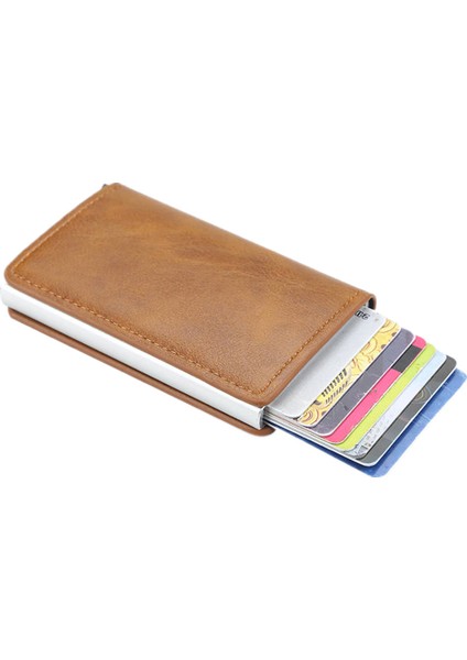 Alaşım Gri Tarzı Erkek Akıllı Cüzdan Iş Kıyafeti Otomatik Çıkışlı Çok Fonksiyonlu Kart Sahibi Rfid Madeni Para Cüzdanı Alüminyum Alaşım Kredi Kartı Tutucu (Yurt Dışından) fiyatları