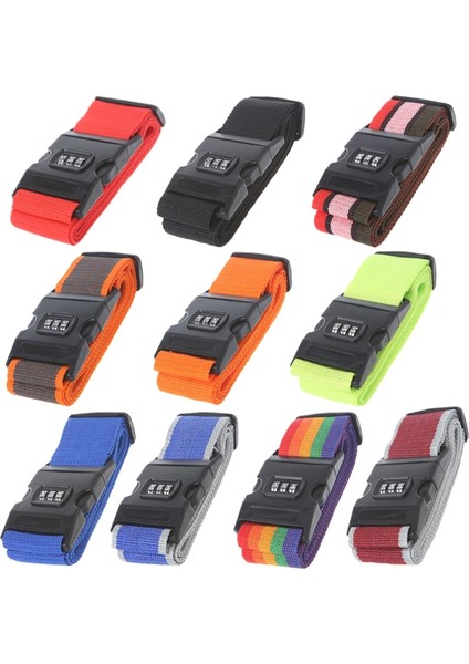 No.4 Tarzı Yeni Ayarlanabilir Seyahat Valizi Şifre Kilidi Naylon Kemer Askı Bandı Çok Renkli (Yurt Dışından) fiyatları