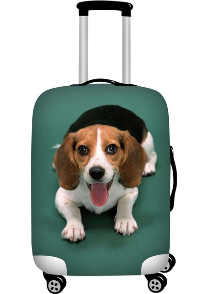 L5497F26 Stili S Beden Twoheartsgirl Yıkanabilir Bavul Kılıfı Sevimli Dachshund Köpek Seyahat Bavul Koruyucu 18 Ila 32 Inç Bagajın Üzerine Uygun Fermuar Kapanışı (Yurt Dışından)