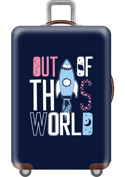 17 Bagaj Kapağı Stili M Beden Esneklik Seyahat Bavul Kılıfı Çiçek Desenli Bavul Koruyucu Kapak Kalınlaştırılmış Valiz Kılıfı Seyahat Aksesuarları (Yurt Dışından)