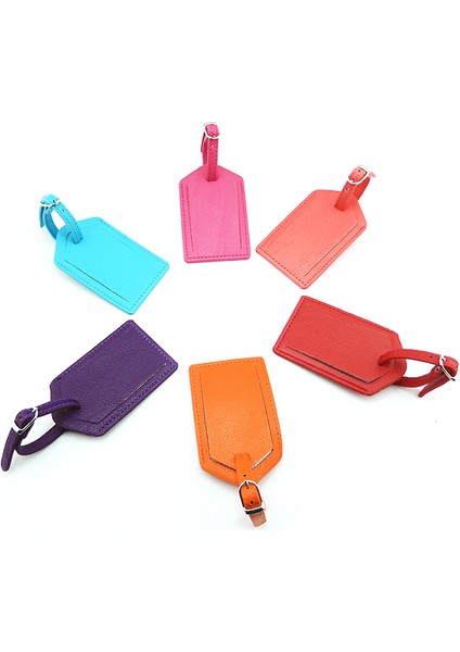 Sarı Stil Suni Deri Bagaj Etiketi Valiz Kimlik Adres Tutucu Bagaj Kontrol Kartı Taşınabilir Etiket Seyahat Aksesuarları Kzlt (Yurt Dışından) fırsatları