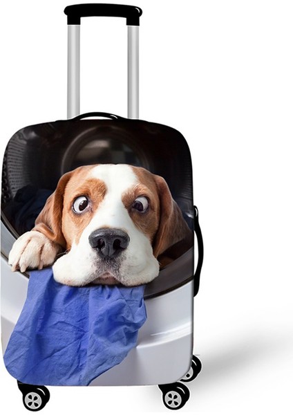 No.10 Tarzı L Beden Yüksek Esneklik Bagaj Koruyucu Kılıf Sevimli Köpek Kedi Hayvan Baskılı Seyahat Aksesuarı Inç Baga Uygun Bagaj Kılıfı (Yurt Dışından) indirimleri