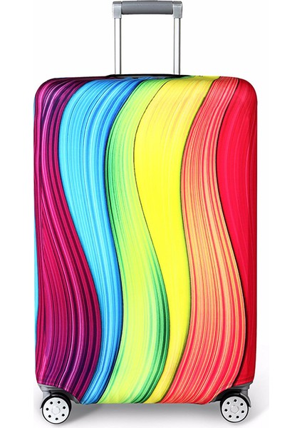 J Tarzı M Beden Daha Kalın Seyahat Valizi Koruyucu Kılıf Bavul Kılıfı Seyahat Aksesuarları Elastik Valiz Kılıfı Bavul Kılıfı Uygulanır - Türkçe (Yurt Dışından)