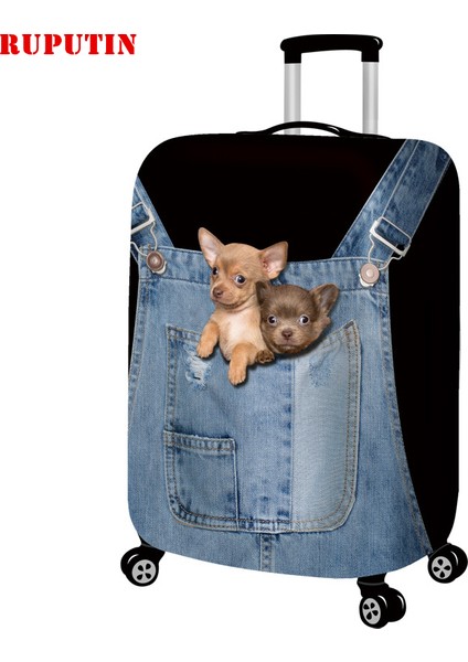 Q Stili S Beden Ruputın Yeni Valiz Elastik Toz Kapağı 18-30 Inç Şifreli Bavul Seyahat Çantası Yüksek Kedi Koruyucu Kılıf - Turuncu (Yurt Dışından) modelleri