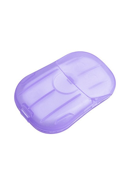 Mor Tarzı Kutu El Yıkama Sabunu Kağıt Taşınabilir Temizlik Dilim Levhaları Mini Tek Kullanımlık Kutulu Sabun Kağıdı Seyahat Aksesuarları (Yurt Dışından)