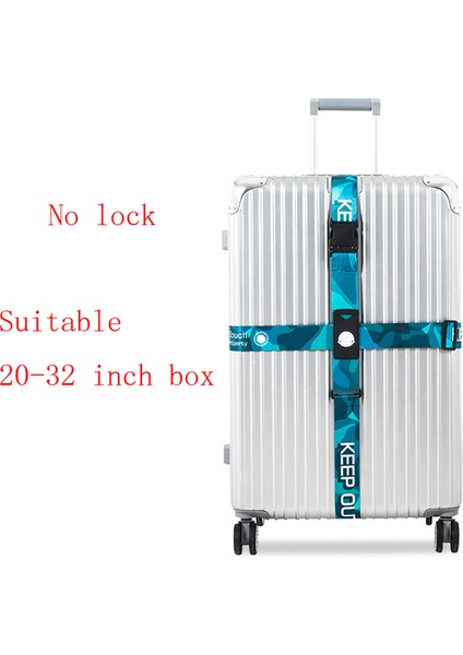 H5 Tarzı Kilit Yok 3 Haneli Şifreli Kilitli Bavul Çapraz Kemer Ayarlanabilir Seyahat Bavul Bandı Bavul Bavul Ipi Kayışları Seyahat Aksesuarı (Yurt Dışından)