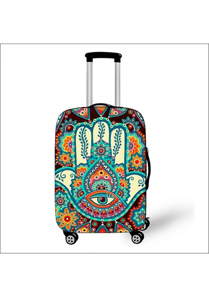 PXTMADALA11 Stili Xl Beden Mandala Datura Çiçeği Valiz Kılıfı Seyahat Aksesuarları Seyahat Çantası Bagaj Koruyucu Örtü Toz Geçirmez Valiz Kılıfı (Yurt Dışından)