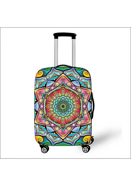 PXTMADALA11 Stili Xl Beden Mandala Datura Çiçeği Valiz Kılıfı Seyahat Aksesuarları Seyahat Çantası Bagaj Koruyucu Örtü Toz Geçirmez Valiz Kılıfı (Yurt Dışından) modelleri