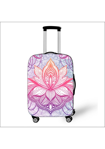PXTMADALA11 Stili Xl Beden Mandala Datura Çiçeği Valiz Kılıfı Seyahat Aksesuarları Seyahat Çantası Bagaj Koruyucu Örtü Toz Geçirmez Valiz Kılıfı (Yurt Dışından) fırsatları
