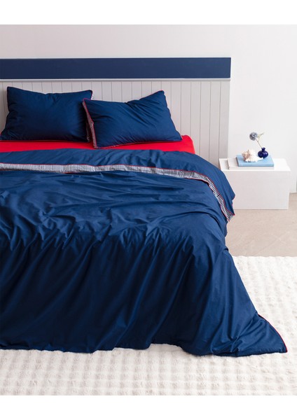 Allure King Size %100 Pamuk Nevresim Takımı - Lacivert modelleri