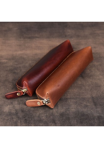 Sarı Buğday Tarzı Anahtar Tutucu Anahtar Cüzdanı Hakiki Deri Anahtarlık Ev Sahibi Inek Derisi Fermuar Anahtarlık Çantası Vintage Retro Anahtar Kılıfı Cüzdan (Yurt Dışından) fırsatları