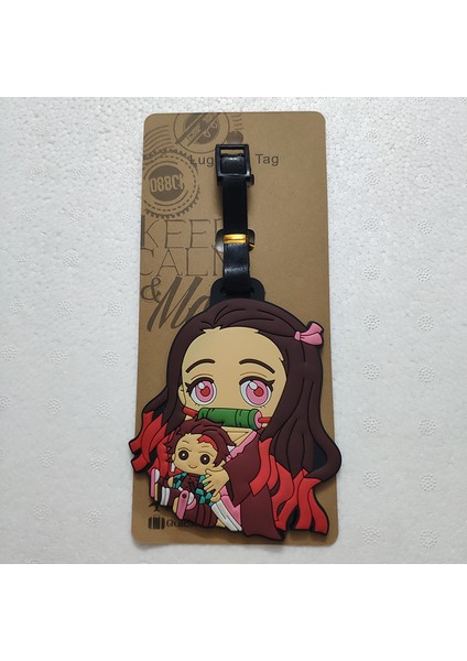 No.1 Tarzı Çizgi Film Anime Demon Slayer Kimetsu No Yaiba Tanjiro Kamado Bagaj Etiketi Pvc Seyahat Bagaj Etiketleri (Yurt Dışından)