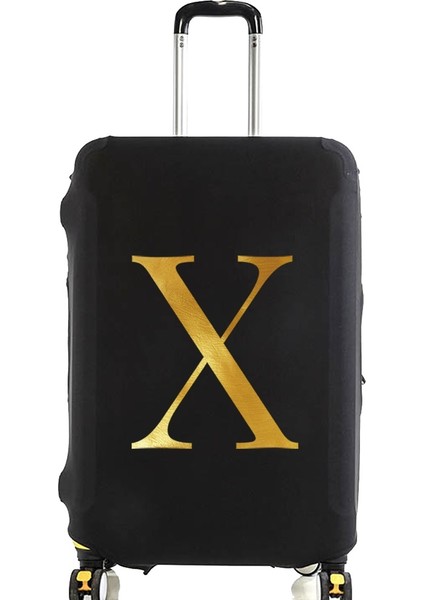 8 Harflix Stili S Beden Bavul Kılıfı Valiz Koruyucu Kapak Mektup Ad Desen Seyahat Aksesuarları Elastik Bagaj Toz Kapağı Bavul Uygula (Yurt Dışından)