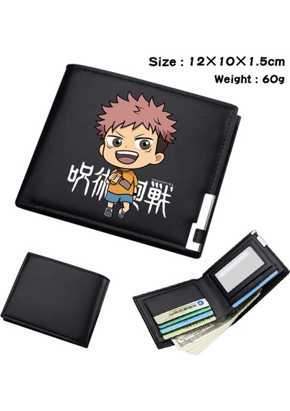 XQZS210527 32 Stili Japon Anime Çizgi Film Cüzdanı Jujutsu Kaisen Cüzdan Kısa Cüzdan Kart Tutucu ile (Yurt Dışından) modelleri