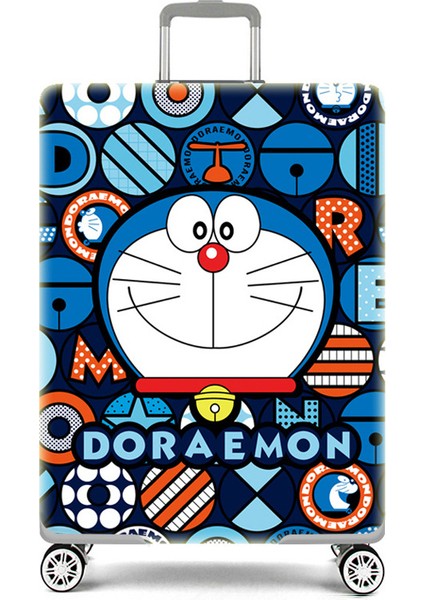 Doraemon Stili L Beden Qıaqu Karikatür Koruyucu Taşıma Kılıfı Kılıfı Kalın Takım Için Inç Kılıf Bagaj Etiketi Seyahat Aksesuarları (Yurt Dışından)