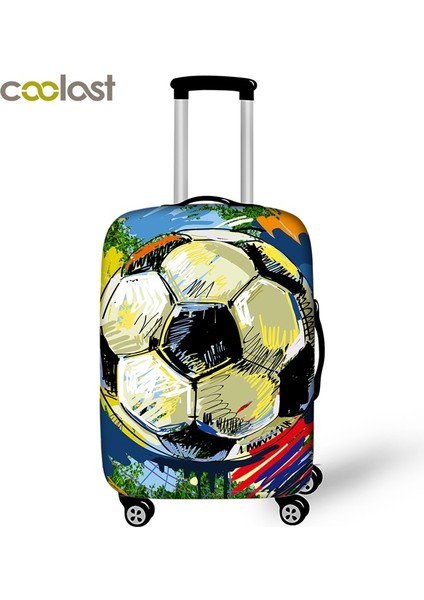 Fildişi Tarzı Xl Beden Sporcu Valiz Korumalı Kılıf Seyahat Valiz Kapağı Futbol Lastikli Bavul Kılıfı Toz Geçirmez Seyahat Aksesuarı (Yurt Dışından) fırsatları