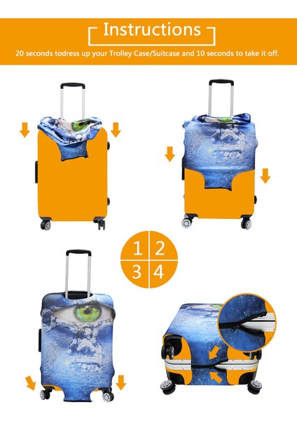 Z5502 Stili M Beden Twoheartsgırl Seyahat Valizi Koruyucu Kapaklar Çizgi Araba Baskılı Seyahat Aksesuarları Elastik Bagaj Kılıfı Uygulama Inç'e (Yurt Dışından) fırsatları