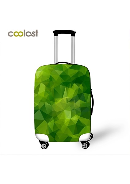 Pxt JHT07 Stili L Beden Geometrik Seyahat Çantası Kılıfı Yama Valiz Koruyucu Üçgen Şekilli Bagaj Kılıfı Koruyucu Taşınabilir Seyahat Aksesuarları (Yurt Dışından)