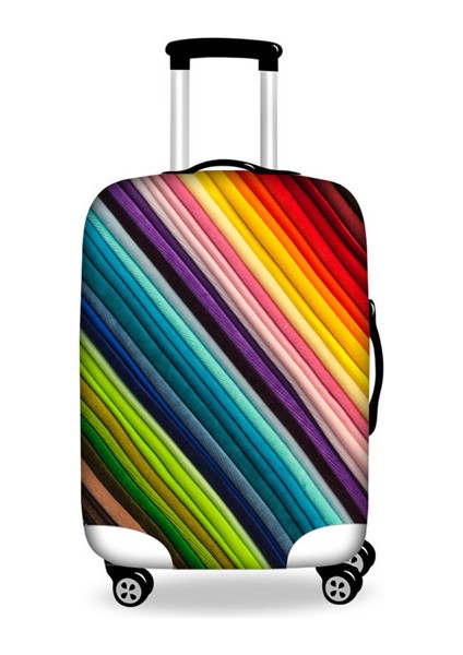 HA0075F26 Stili Xl Beden Ince Seyahat Valizleri Koruyucu Kılıfı 24 Inç Tekerlekli Çantalara Su Geçirmez Elastik Bavul Toz Yağmurluk Kapakları (Yurt Dışından)