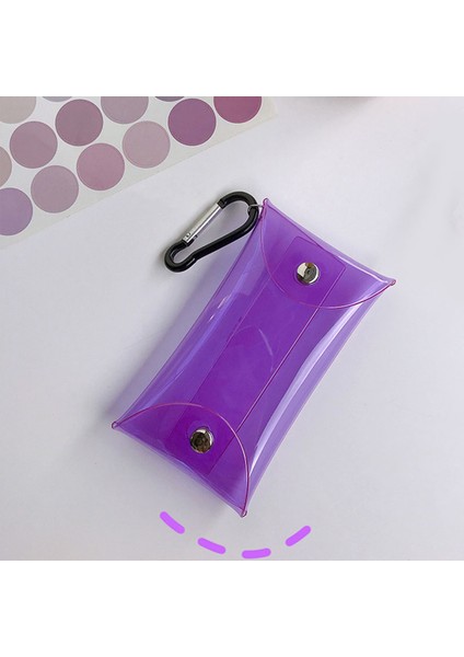 No.12 Tarzı Yeni Şeffaf Pvc Anahtar Cüzdanı Kılıfı Zincir Halkası Kese Araba Anahtarlık Ev Temizlikçi Kadınlar Madeni Para Çantası Mini Ruj Saklama Çantası (Yurt Dışından) fırsatları