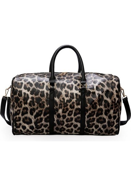 Altın Tarzı Avrupa ve Amerika Moda Büyük Kapasiteli Seyahat Çantası Leopar Tek Omuz Büyük Çanta - Türkçe E-Ticaret Ürün Başlığı (Yurt Dışından)