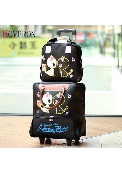 Siyah-S Tarzı Moda Kadın Tekerlekli Bavul Seyahat El sı El ı El sı Seyahat sı Tekerlekli Bavul Amac: Türkçe Olarak Yukarıdaki Başlığı E-Ticaret Ürün Başlığına Dönüştürün. (Yurt Dışından) fırsatları