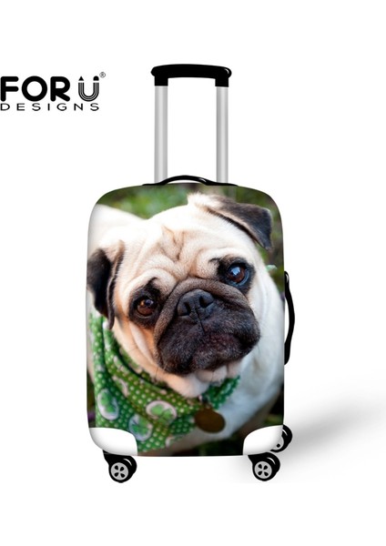 CA5014 Stili S Beden Forudesıgns Seyahat Valizi Kılıfı Sevimli Husky Köpek Baskılı Seyahat Kılıfı Toz Geçirmez Elastik Toz Geçirmez Bavul Kılıfı Kapakları (Yurt Dışından) fırsatları