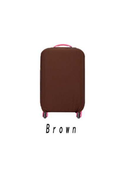 Kahve Tarzı L Beden Seyahat Valizi Korumalı Kapak Trolley Çanta Toz Örtüsü Seyahat Aksesuarları Paket Düzenleyici Çok Renkli (Yurt Dışından)