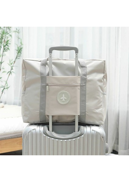 Yeşil Stil Naylon Katlanabilir Yeni Seyahat Çantaları Unisex Büyük Kapasiteli Bagaj Kadın Suya Dayanıklı El Çantaları Erkek Seyahat Çantaları Üst Çanta (Yurt Dışından) fiyatları