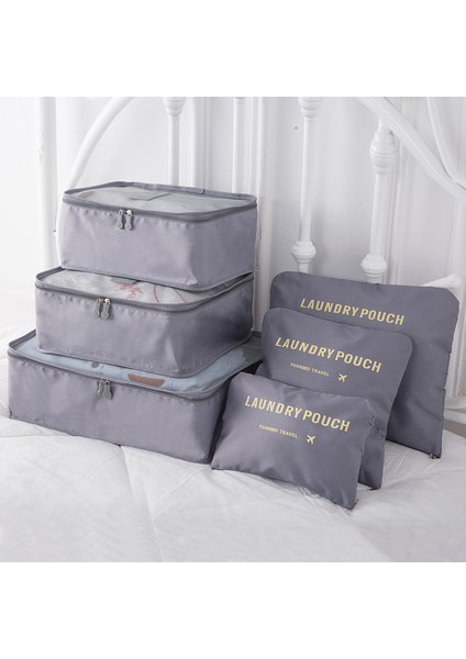 Kırmızı Stil Seyahat Depolama Çantası Seti Kıyafet Düzenleyici Dolap Valiz Torbası Seyahat Organizatör Çanta Kılıf Ayakkabı Paketleme Küp Çanta (Yurt Dışından) modelleri