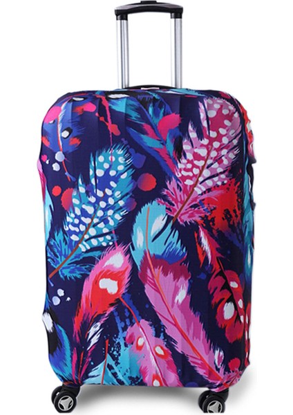 No.24 Tarzı Xl Beden Trıpnuo Renkli Tüyler Kalın Valiz Koruyucu Kılıf 24 Inç Baga Mıknatıslı Sırt Çantaları Suya Dayanıklı Elastik Bavullar Kapakları (Yurt Dışından) fiyatları