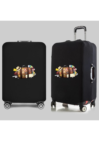 1SEYAHAT005 Stili M Beden 2022 Yeni Kalın Elastik Dünya Haritası Valiz Koruyucu Kılıf Seyahat Kılıfları Aksesuarları Için Inç Bagaj Bavul Kapağı Tekerlekli Kapaklar (Yurt Dışından)