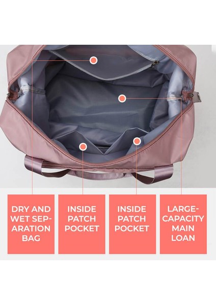 Siyah Stil Büyük Kapasiteli Katlanabilir Seyahat Valizi Su Geçirmez Spor Kadınlar Spor Çantaları Omuz Çantası Kadın Eğitim Seyahat Taşıma Saplı Çanta (Yurt Dışından) modelleri