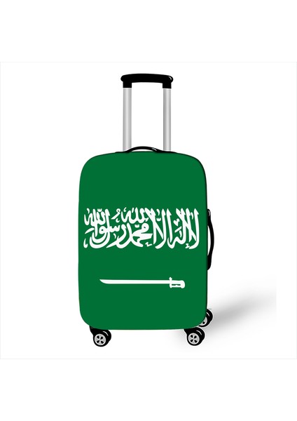 PXTFLAG02 Stili S Beden Rusya Ispanya Ingiltere Ulusal Bayrak Baskılı Seyahat Anti-Toz Valiz Kılıfı (Yurt Dışından)