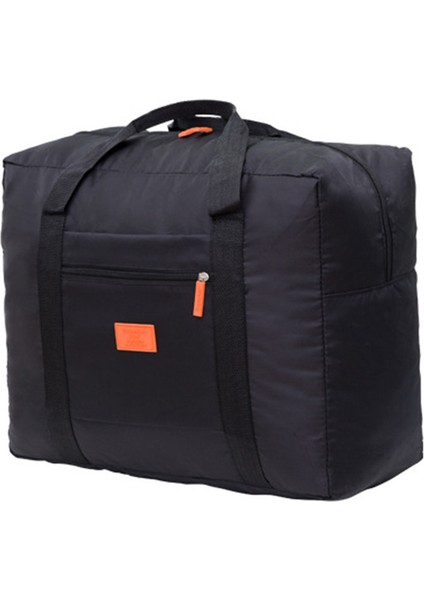 Siyah Stil Taşınabilir Çok Fonksiyonlu Çanta Katlanabilir Seyahat Çantaları Naylon Su Geçirmez Çanta Büyük Kapasiteli El Bagajı Iş Seyahati Seyahat Çantaları (Yurt Dışından)