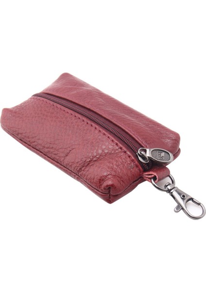 1 ADET-10X10X2CM Tarzı Anahtar Kılıfı Pu Deri Erkek Kadın Cüzdan Anahtar Tutucu Ev Sahibesi Kapak Fermuar Çantası Anahtarlık Kapak Anahtarlar Organizatör Kart Çantası (Yurt Dışından)