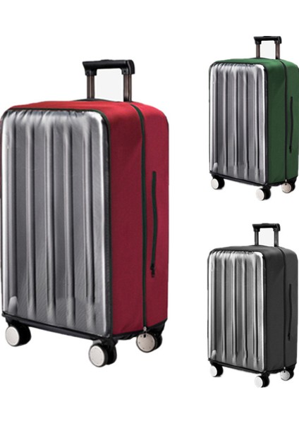 Xxl Siyah Stil Pvc Şeffaf Koruyucu Toz Kapağı Valiz Elastik Su Geçirmez Seyahat Bavulu Yağmurluk Çantaları Seyahat Bavul Aksesuarları Ürünü (Yurt Dışından) modelleri