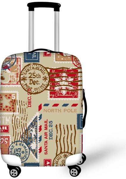 M053 Style S Beden Kişilik Katmanlı Valiz Kılıfı Damga Baskılı Seyahat Valizi Valiz Koruyucu Kılıf Bagaj Kapağı Fermuarlı (Yurt Dışından) fırsatları