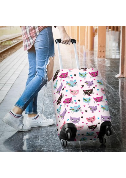 M053 Style S Beden Kişilik Katmanlı Valiz Kılıfı Damga Baskılı Seyahat Valizi Valiz Koruyucu Kılıf Bagaj Kapağı Fermuarlı (Yurt Dışından) indirimleri