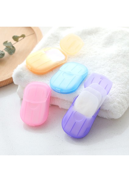 4 Boxes-Random Color Style Kutu El Yıkama Sabunu Kağıt Taşınabilir Temizlik Dilim Levhaları Mini Tek Kullanımlık Kutulu Sabun Kağıdı Seyahat Aksesuarları (Yurt Dışından) fiyatları