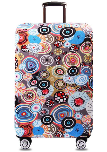 Ben Stil S Beden Mutlu Gezegen Tekerlekli Valiz Koruyucu Kılıf Çiçekler Flamingo Mavi Rüya Seyahat Bavul Kılıfı Elastik Koruyucu Kapaklar XT910 (Yurt Dışından)