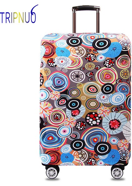 No.36 Tarzı Xl Beden Trıpnuo Esnek Kumaş Çizimli Valiz Koruyucu Kılıf, Uygun Inç, Seyahat Aksesuarları Için Bavul Kapağı (Yurt Dışından) modelleri