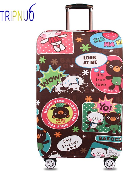 No.36 Tarzı Xl Beden Trıpnuo Esnek Kumaş Çizimli Valiz Koruyucu Kılıf, Uygun Inç, Seyahat Aksesuarları Için Bavul Kapağı (Yurt Dışından) fırsatları