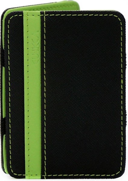 Yeşil Stil Iskybob Yeni Sıcak Satış Unisex Deri Sihirli Para Kelepçe Cüzdan Para Carteras Kart ve Kimlik Tutucu Kelepçe Para Kılıfı Elastik Bant ile (Yurt Dışından)