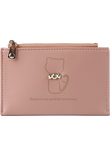 Kedi-Deve Tarzı Moda Kadın Pu Deri Timsah Desenli Kartlık Casual Bayanlar Kontrast Renkli Cüzdan Mini Bozuk Para Cüzdanı (Yurt Dışından)