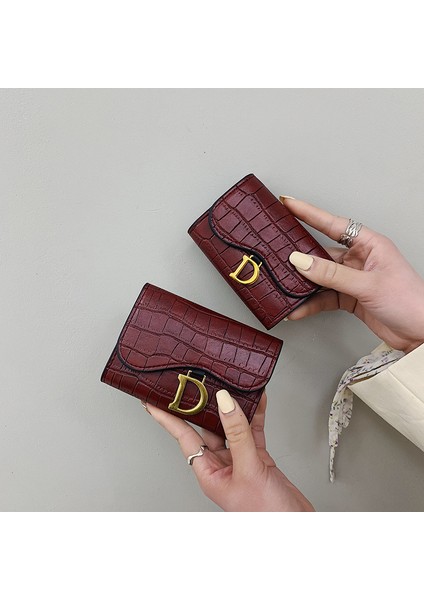 C3 Stili Cüzdan Küçük Moda Deri Çanta Bayanlar Kart Cüzdanı Kadınlar Kavanoz Kadın Dişi Cüzdan Para Klip Cüzdan Kartlık (Yurt Dışından) fırsatları