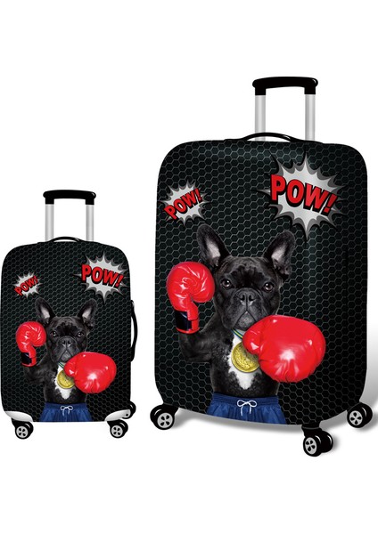 B Tarzı M Beden Bulldog Desenli Seyahat Aksesuarları Valiz Kılıfı Çanta Koruma Bagaj Tozu Kapak Esnek Kumaşlar Gövde Set Kılıflar Için (Yurt Dışından) indirimleri