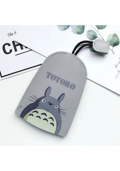 No.2 Tarzı Çizgi Film Totoro Unisex Çekme Tipi Anahtar Çantası Pu Deri Anahtar Cüzdanı Ev Sahipleri Araba Anahtar Tutucu Kılıf Yeni Deri Anahtarlık Torbası (Yurt Dışından)