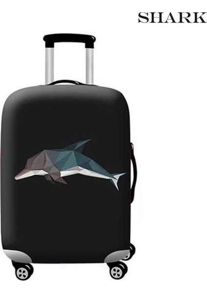 Köpekbalığı Tarzı S Beden 2021 Su Geçirmez Kalın Seyahat Valizi Koruyucu Kılıf Bavul Kılıfı Aksesuarları 18 Inç Bavul Için Uygundur (Yurt Dışından)